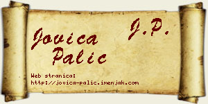 Jovica Palić vizit kartica